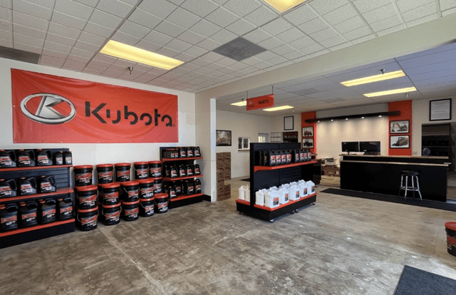 Inside of Eberhard Equipment's dealership in Oxnard, California