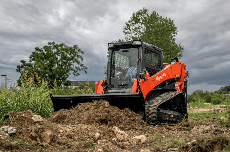 Track Loader moving dirt